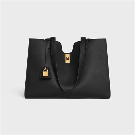 celine cabas drawstring black|CABAS 16 SOFT IN SUPPLE GRAINED CALFSKIN .